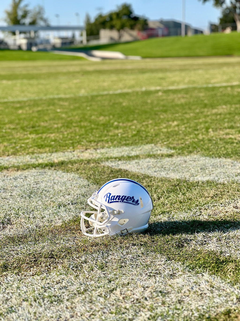 2025 Redwood Rangers White Mini Football Helmet