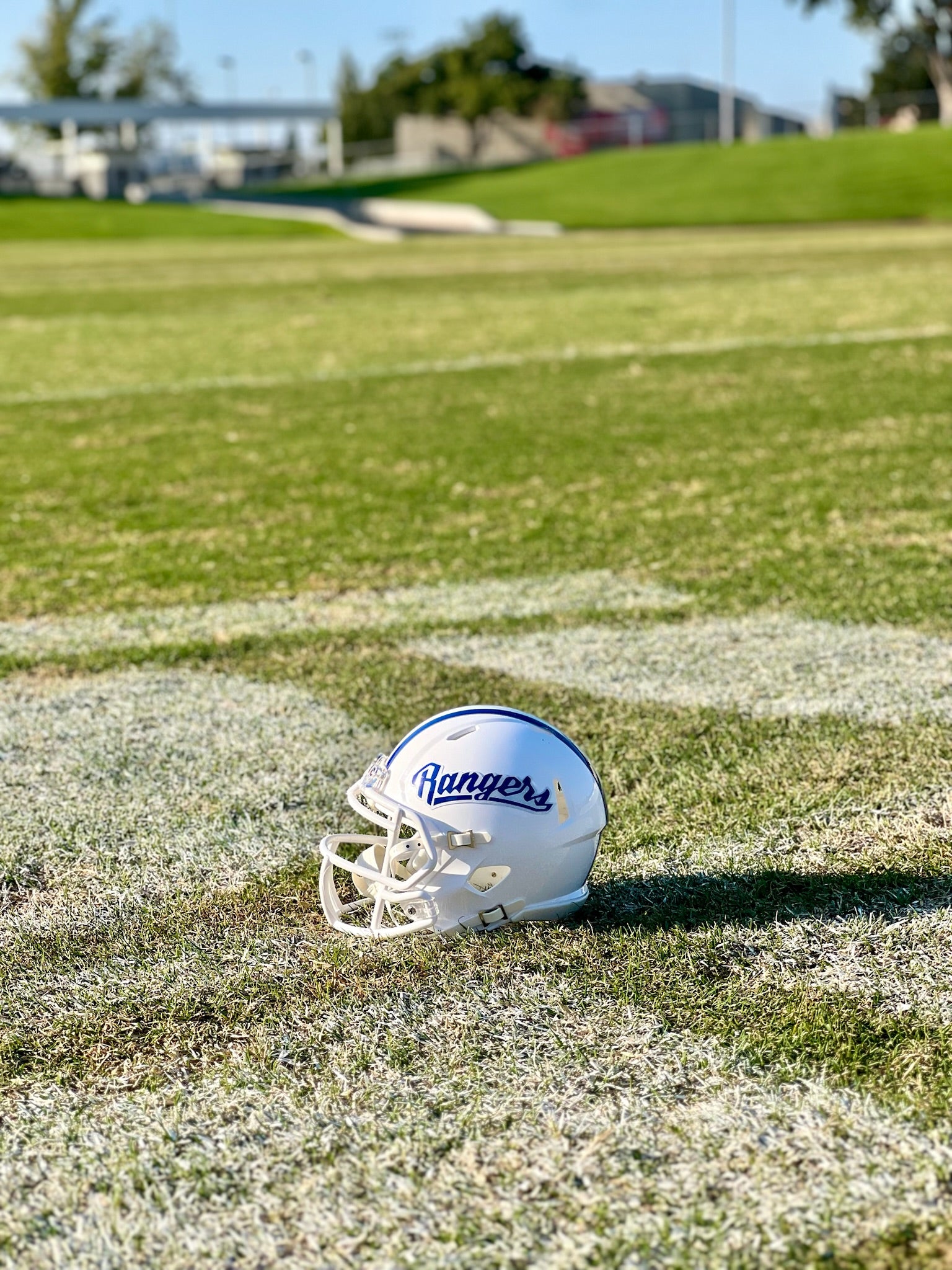 2025 Redwood Rangers White Mini Football Helmet